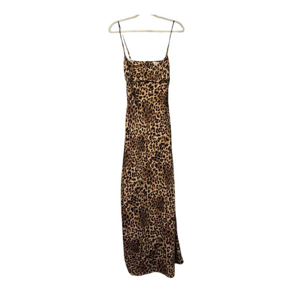 Allison + Kelly Leopard Print Midi Slip Dress, Womens XL